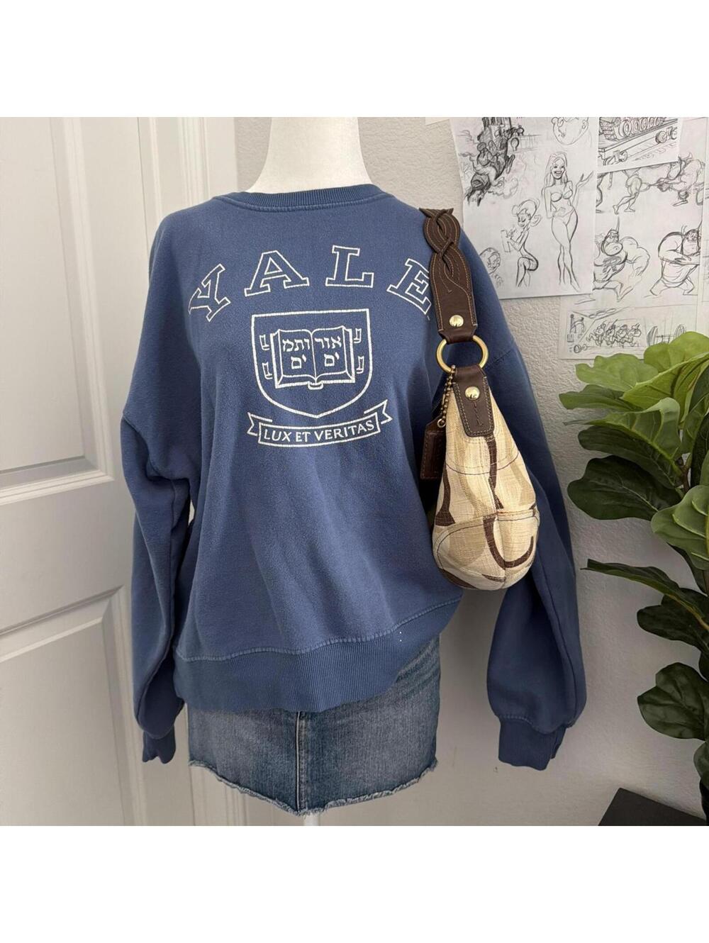 Yale University Cotton on crewneck sweatshirt
